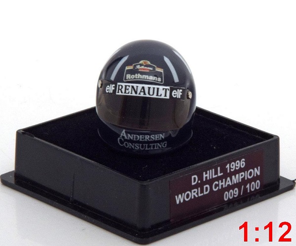 Модель 1:12 Williams Helm Weltmeister 1996 Hill World Champions Collection (L.E.100pcs)